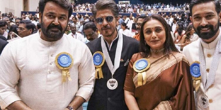 शाहरुख और रानी को नेशनल अवॉर्ड, मोहनलाल को मिला दादा साहब फाल्के सम्मान – जानें विजेताओं की पूरी सूची