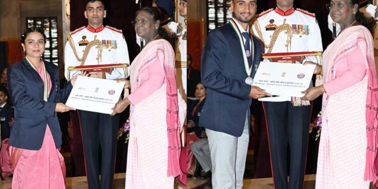 राष्ट्रपति ने एनएसएस के स्वयंसेवक आयुषी सिन्हा एवं सौमित दुबे को किया पुरस्कृत, उच्च शिक्षा मंत्री परमार ने दी बधाई