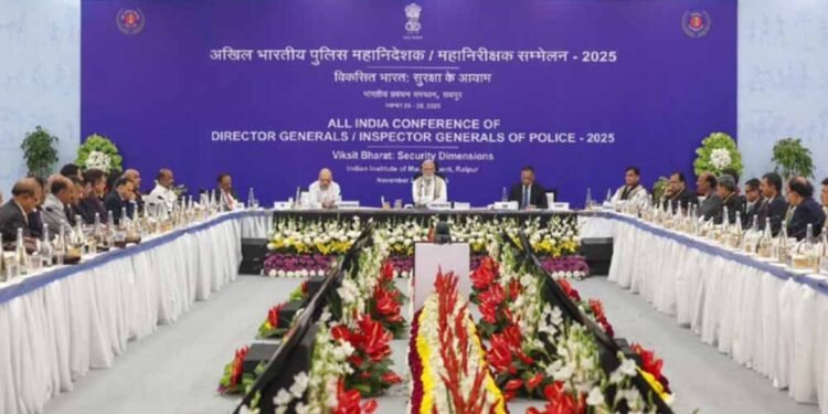 IIM रायपुर में DGP–IG सम्मेलन का समापन, PM मोदी की उपस्थिति में सुरक्षा पर चर्चा
