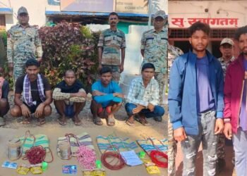 नक्सलियों पर फिर कार्रवाई: 7 माओवादी गिरफ्तार, टिफिन बम और डेटोनेटर बरामद