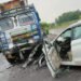 गुना में तेज रफ्तार कार ट्रक से भिड़ी, तीन दोस्तों की मौके पर मौत