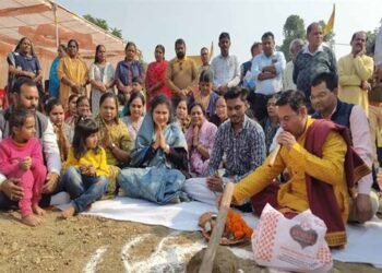 राज्यमंत्री श्रीमती गौर ने किया साढ़े 4 करोड़ के विकास कार्यों का भूमि-पूजन