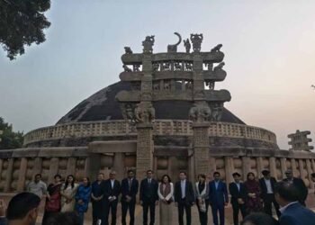 आसियान देशों के प्रतिनिधियों ने यूनेस्को विश्व धरोहर स्थल सांची का किया भ्रमण