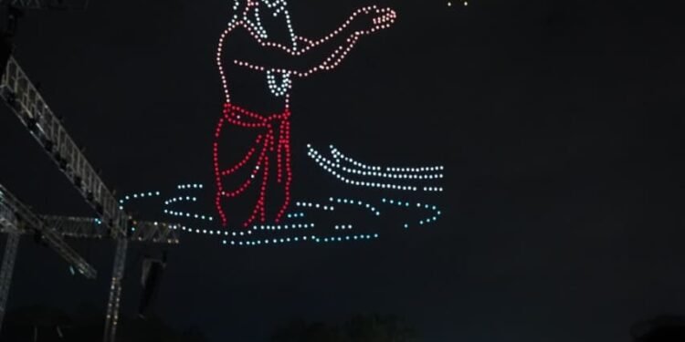 भव्य ड्रोन शो में जगमगाया ‘अभ्युदय मध्यप्रदेश’ का सपना