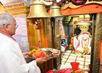 2025 के आखिरी दिन भूपेश बघेल अमरकंटक पहुंचे, मां नर्मदा के किए दर्शन