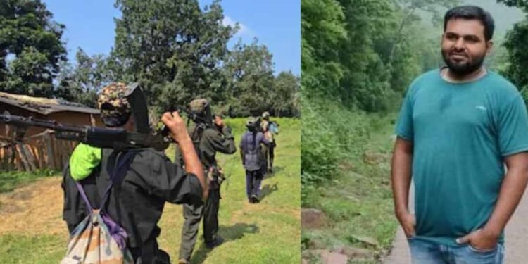 सड़क निर्माण में बाधा: नक्सलियों ने ठेकेदार को उठाया, सहकर्मी जान बचाकर कैंप पहुँचा