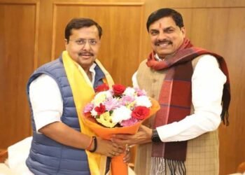 मुख्यमंत्री डॉ. मोहन यादव की भाजपा के नवनियुक्त कार्यकारी अध्यक्ष श्री नितिन नबीन से सौजन्य मुलाकात