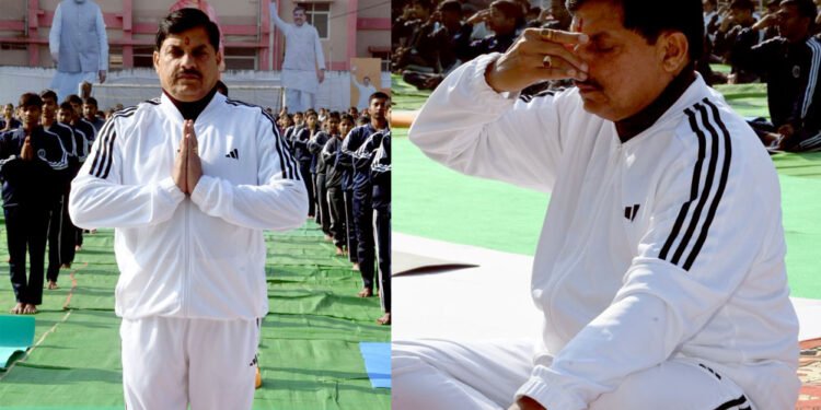 युवा दिवस पर मुख्यमंत्री डॉ. मोहन यादव ने भोपाल में राज्य स्तरीय सामूहिक सूर्य नमस्कार में लिया भाग