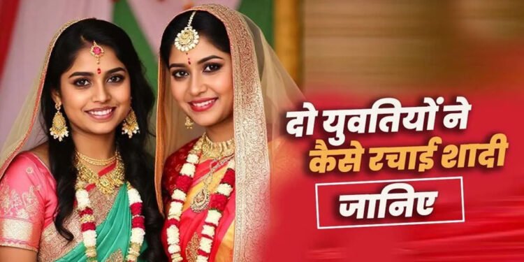 छतरपुर में दो युवतियों का विवाह: सोनी और मोनी के 5 साल पुराने प्रेम संबंध ने लिया नया मोड़