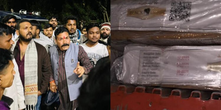 भोपाल में पुलिस मुख्यालय के सामने मांस से भरा ट्रक पकड़ा, स्लाटर हाउस सील करने की मांग