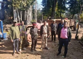 अवैध उत्खनन में संलिप्त 2 ट्रैक्टर जब्त, वन अमले ने गश्त के दौरान की कार्रवाई