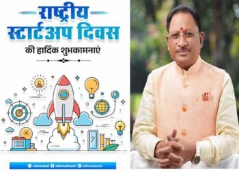 ‘युवा उद्यमियों को संसाधन और अवसर देकर सक्षम बना रही सरकार’  CM साय ने राष्ट्रीय स्टार्टअप दिवस की दी शुभकामनाएं