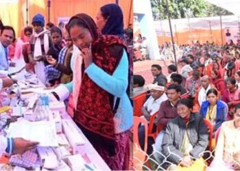 बगीचा में लगा मेगा हेल्थ कैंप, 1100  मरीजों का निःशुल्क स्वास्थ्य परीक्षण