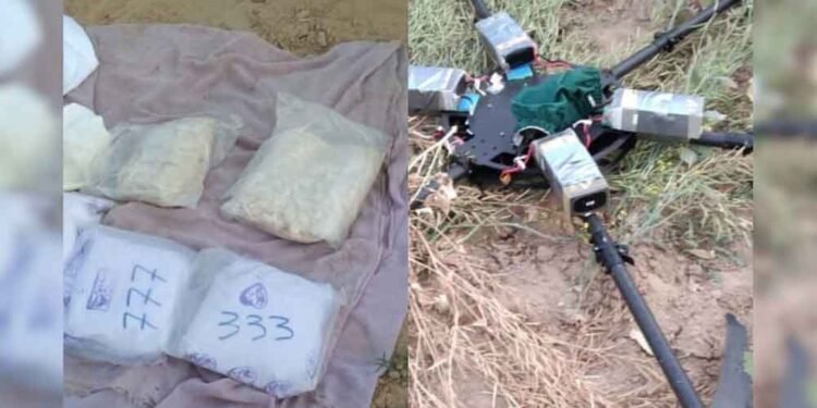 श्रीगंगानगर सीमा पर पाकिस्तानी ड्रोन से आई 20 करोड़ की हेरोइन जब्त, तस्करी नाकाम