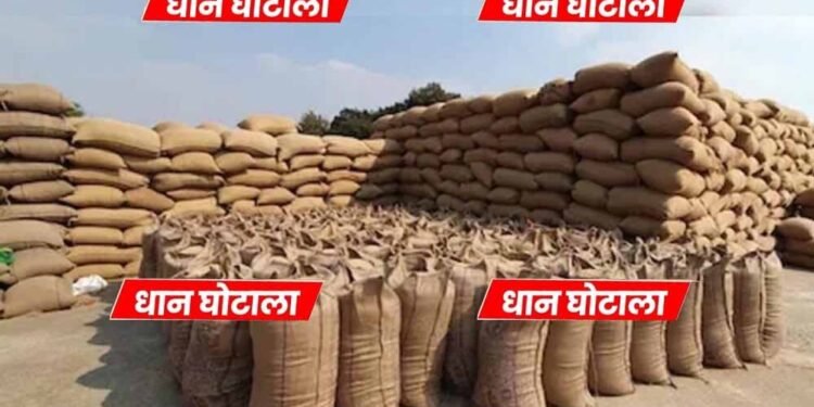 रायपुर में धान खरीदी घोटाला: 104 बोरी को दिखाया 850, समिति प्रभारी ने सरकार को 7 लाख का चूना लगाया