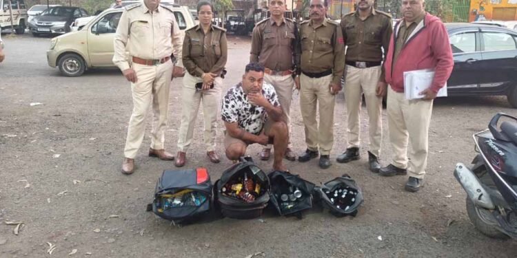 आबकारी विभाग की बड़ी कार्रवाई: भारी मात्रा में विदेशी मदिरा बरामद