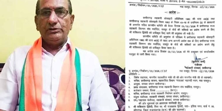 राज्य सहकारी बोर्ड में मनोनयन, शक्तियों का प्रयोग करने शशिकांत द्विवेदी प्राधिकृत