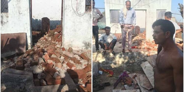 मुरैना में पूजा के दौरान मंदिर की छत गिरी, मलबे में दबकर 3 मासूम बच्चियों की मौत; 4 घायल