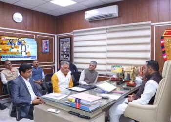 केंद्रीय आयुष राज्य मंत्री (स्वतंत्र प्रभार) श्री जाधव से मिले, आयुष मंत्री  इन्दर सिंह परमार