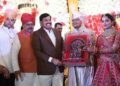 मुख्यमंत्री डॉ. यादव ऊर्जा मंत्री  तोमर के सुपुत्र रिपुदमन के विवाह समारोह में शामिल हुए वर-वधु को दिया आशीर्वाद
