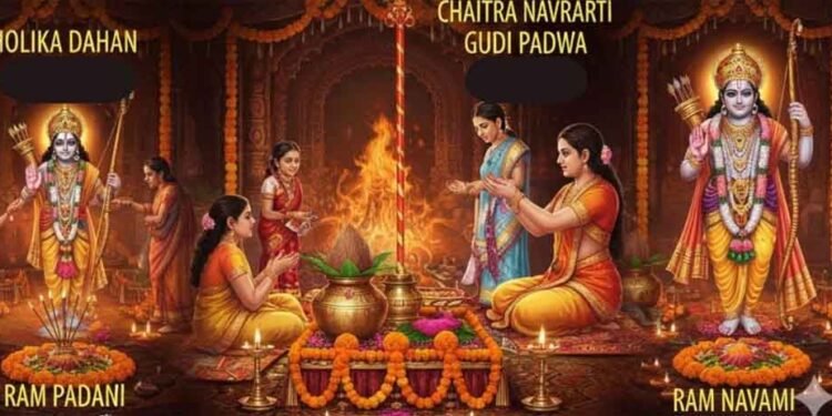 मार्च में त्योहारों की बहार: 3 मार्च को होलिका दहन, 19 से चैत्र नवरात्र का शुभारंभ