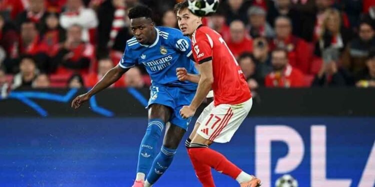 विनीसियस का जलवा बरकरार, रियल मैड्रिड ने बेनफिका को हराकर प्री-क्वार्टर फाइनल में एंट्री