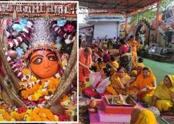 महाअष्टमी पर उमड़ी आस्था की भीड़, बंजारी मंदिर में नाग-नागिन के दर्शन से श्रद्धालु अचंभित