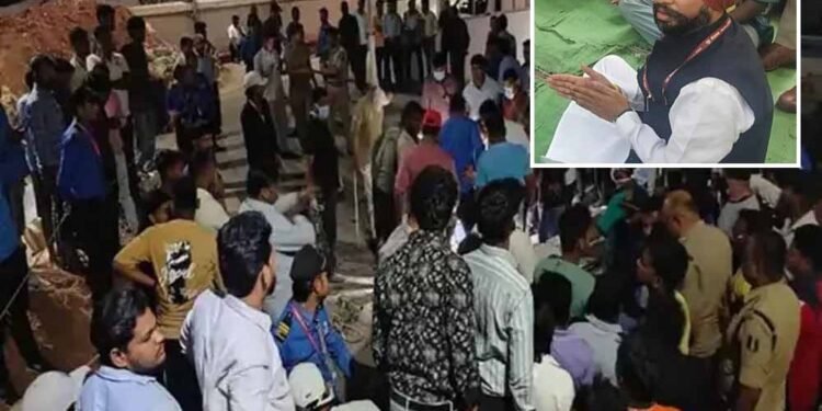 रामकृष्ण हॉस्पिटल मामला: ठेकेदार पर FIR दर्ज, राष्ट्रीय उपाध्यक्ष ने किया मौके का निरीक्षण