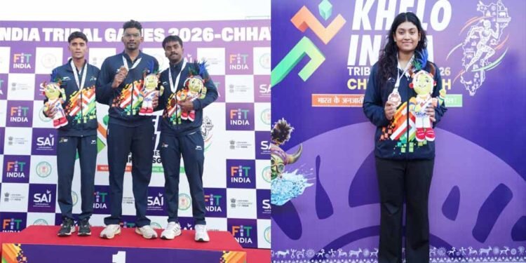 खेलो इंडिया ट्राइबल गेम्स (तीसरा दिन)रू कर्नाटक का दबदबा कायम मणिकांता एल बने स्टार