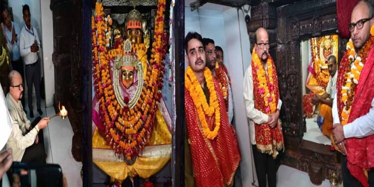 राज्यपाल ने माँ महामाया का दर्शन कर छत्तीसगढ़ की सुख-समृद्धि, खुशहाली की कामना की