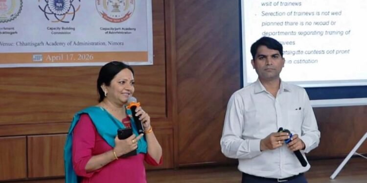 रायपुर : छत्तीसगढ़ प्रशासन अकादमी रायपुर में मिशन कर्मयोगी के तहत संस्थागत क्षमता निर्माण कार्यशाला आयोजित