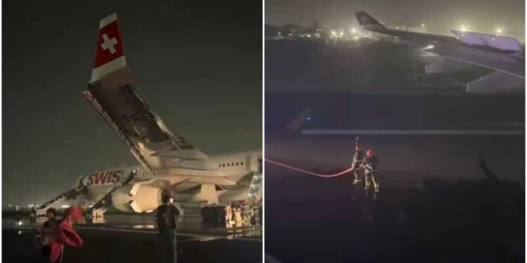 दिल्ली एयरपोर्ट पर बड़ा हादसा टला, स्विस फ्लाइट LX 147 के इंजन में टेकऑफ के दौरान लगी आग