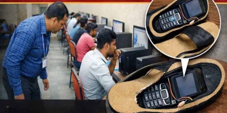 JEE Mains में ‘मुन्नाभाई’ पकड़ा गया: चप्पल में मोबाइल छिपाकर पहुंचा छात्र