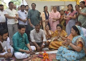 राज्यमंत्री गौर ने 90 लाख की लागत के विभिन्न विकास कार्यों का किया भूमि पूजन