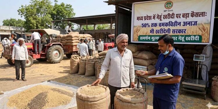 मध्य प्रदेश में गेहूं खरीदी पर बड़ा फैसला: 50% तक चमकविहीन अनाज भी खरीदेगी सरकार