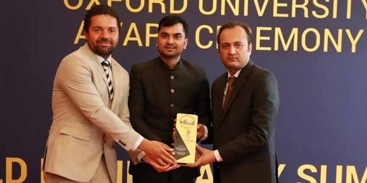 रायपुर के डॉ. उत्कर्ष त्रिवेदी को ब्रिटिश पार्लियामेंट में अंतरराष्ट्रीय सम्मान, ऑक्सफोर्ड में स्किन डिजीज पर दिया व्याख्यान