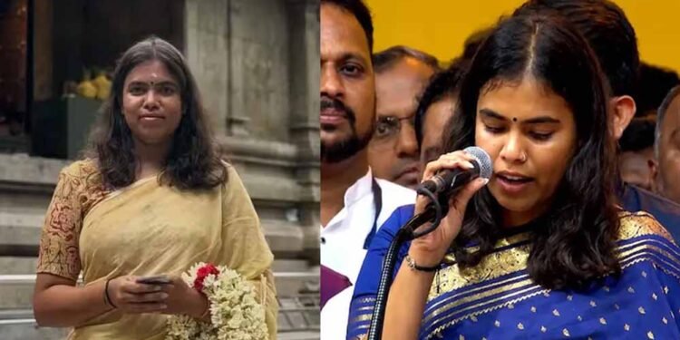 तमिलनाडु की इकलौती महिला मंत्री एस कीर्तना ने विधानसभा में शपथ नहीं ली, वजह जानें