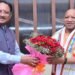 मुख्यमंत्री ने उत्तर प्रदेश के मुख्यमंत्री योगी आदित्यनाथ का किया आत्मीय स्वागत