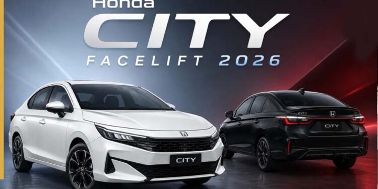 नई Honda City Facelift 2026 भारत में लॉन्च, दमदार फीचर्स और हाइब्रिड ऑप्शन से बढ़ी हलचल
