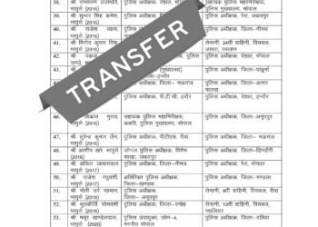 भोपाल में आईपीएस अधिकारियों के तबादलों की झड़ी, कई जिलों के एसपी हुए बदल