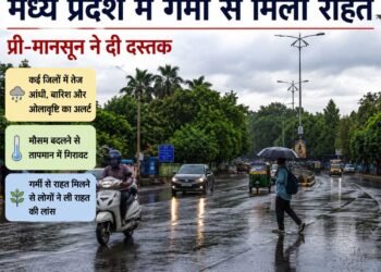 मध्य प्रदेश में गर्मी से मिली राहत, प्री-मानसून ने दी दस्तक