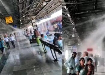 रेलवे प्लेटफॉर्म पर ‘ठंडा-ठंडा कूल-कूल’ इंतजाम, फोगर और वॉटर स्प्रिंकलर से यात्रियों को AC जैसी राहत