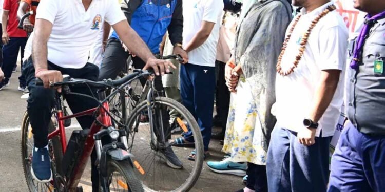 योग दिवस पर गौरेला-पेंड्रा-मरवाही में साइकिल रैली, फिटनेस और स्वास्थ्य का दिया संदेश