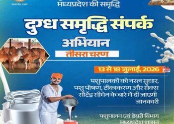 दुग्ध समृद्धि संपर्क अभियान” का तीसरा चरण 13 जुलाई से