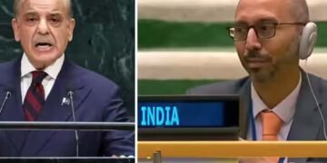 UN में शहबाज शरीफ के दावे पर भारतीय राजनयिक का रिएक्शन, कैमरे में कैद हुआ पल