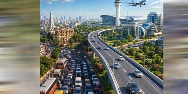 इंदौर में बड़ा गणपति फ्लाईओवर की आधी बाधा हटी, दिसंबर तक पूरी लाइन होगी शिफ्ट; निर्माण में हुई देरी