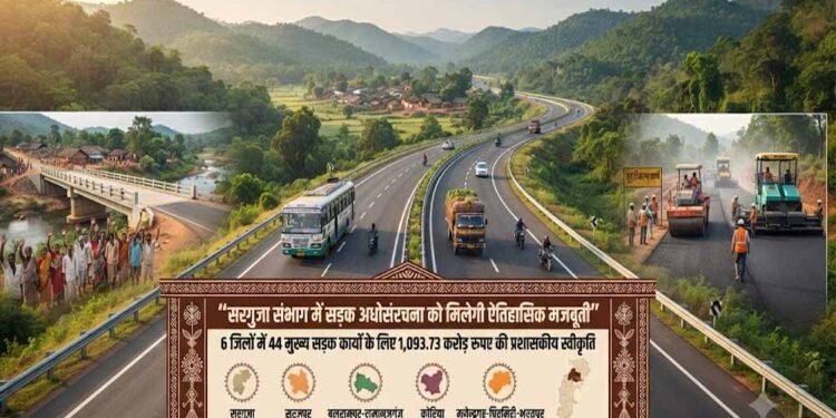सरगुजा संभाग में सड़क अधोसंरचना को मिलेगी ऐतिहासिक मजबूती