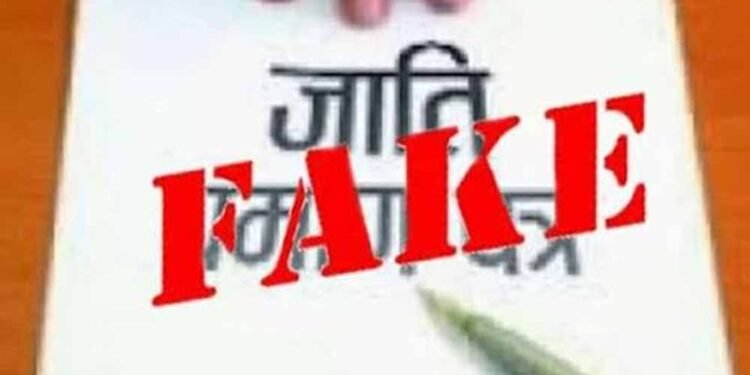 जाति प्रमाणपत्र से संबंधित शिकायत पर सतर्कता शाखा की कार्रवाई