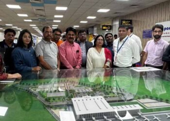 भोपाल से आए मीडिया दल ने जम्मू विमानतल के आधुनिकीकरण और विस्तार की जानकारी ली