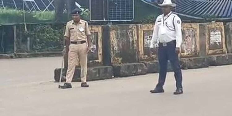 उपराष्ट्रपति राधाकृष्णन के रायपुर दौरे से पहले सुरक्षा और यातायात व्यवस्था की मॉकड्रिल